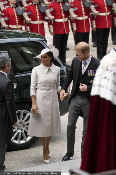 Meghan Markle i książę Harry na jubileuszu 70-lecia panowania królowej