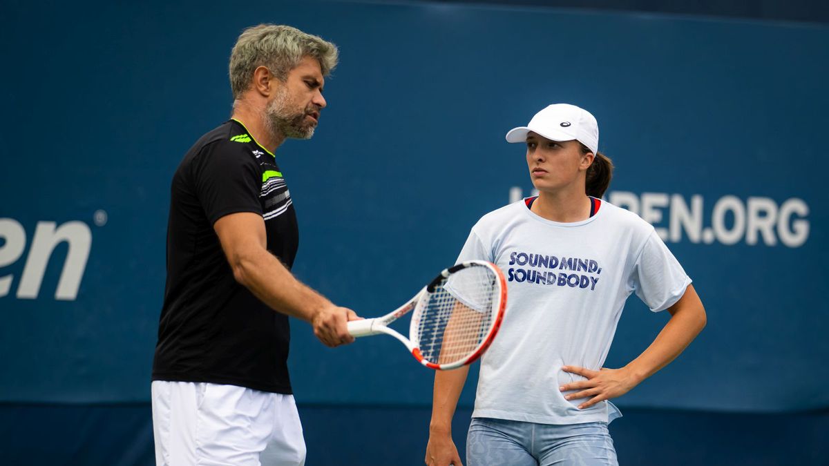 Getty Images / Na zdjęciu: Tomasz Wiktorowski i Iga Świątek