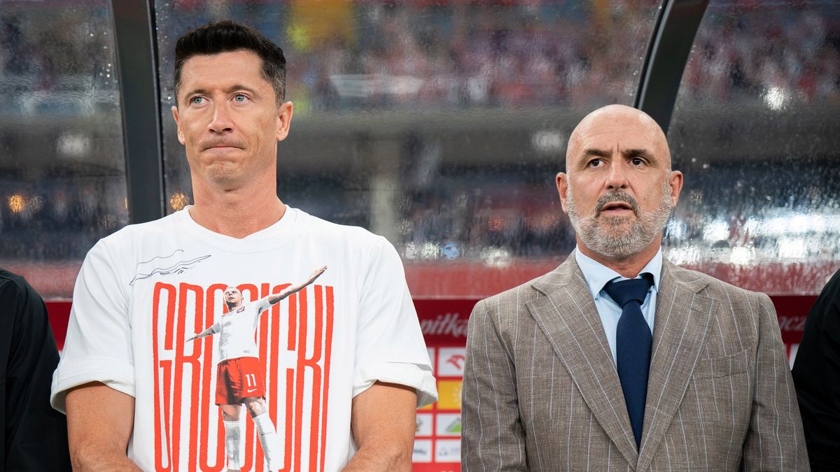 Getty Images / Na zdjęciu: Robert Lewandowski, Michał Probierz