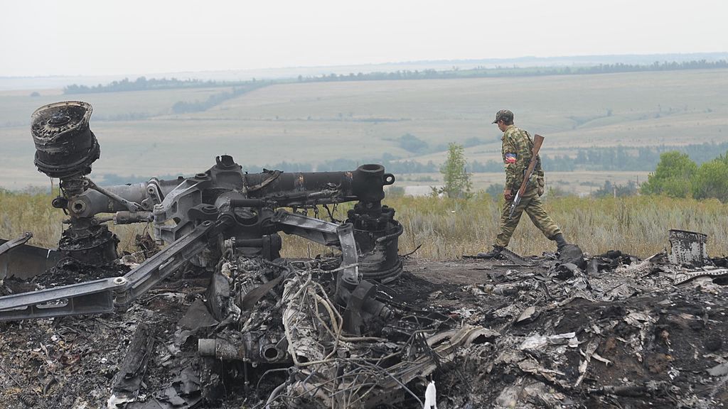 Donieck, Ukraina, 18.07.2024. Szczątki samolotu MH17