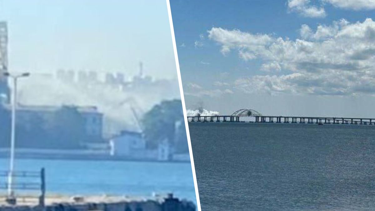 "Smród był bardzo silny". Ewakuacja mostu Krymskiego i "dym" w zatoce