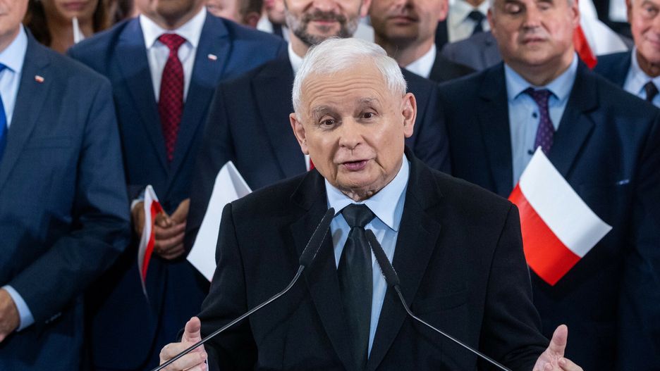 Konwencja wojew�dzka PiS w Pruszkowie
27.09.2023 Pruszkow Konwencja wojewodzka Prawa i Sprawiedliwosci w Pruszkowie fot. Andrzej Iwanczuk/REPORTER
N/z: Jaroslaw Kaczynski,
ANDRZEJ IWANCZUK/REPORTER