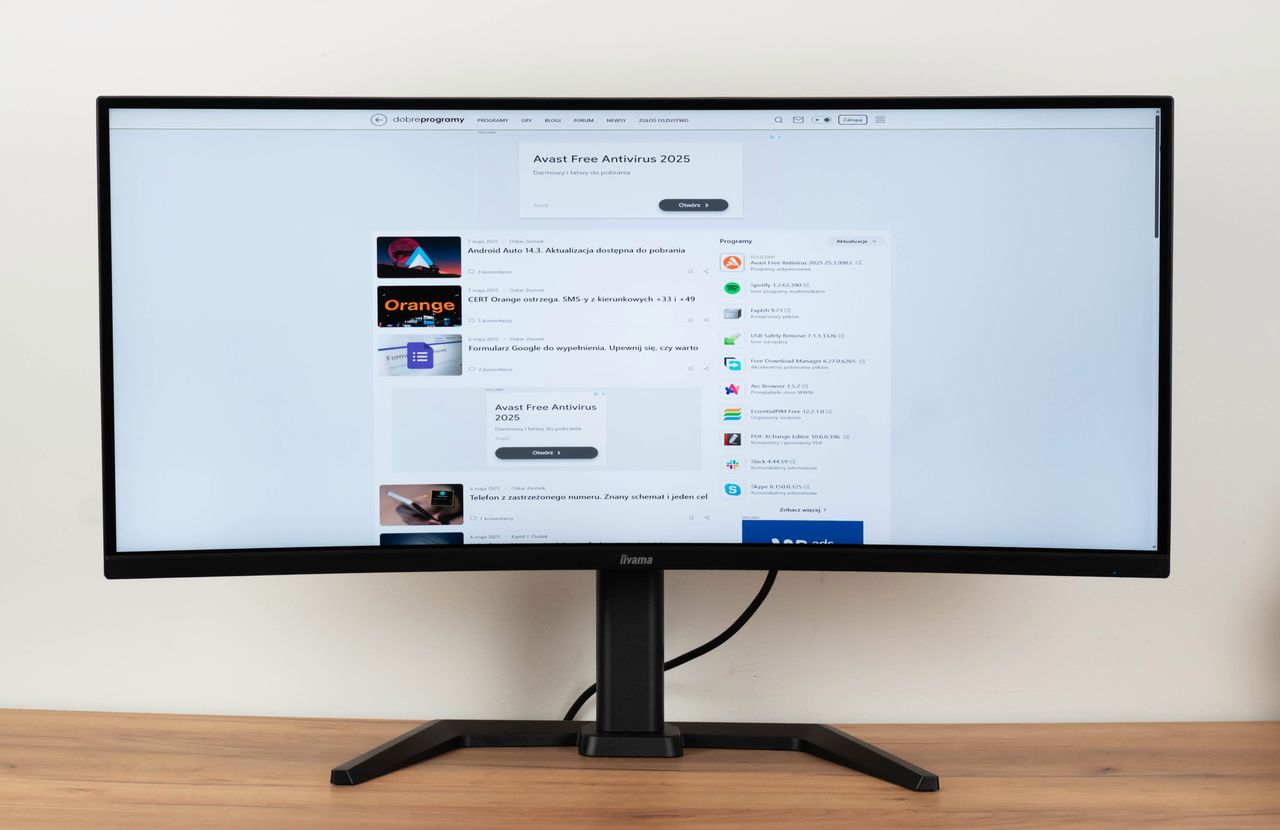 iiyama G-Master GCB3484WQSU-B1 Red Eagle przód&nbsp;