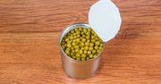 Zielony groszek w puszce (produkt i płyn)