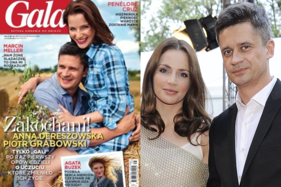 Anna Dereszowska i Piotr Grabowski na okładce magazynu "Gala"