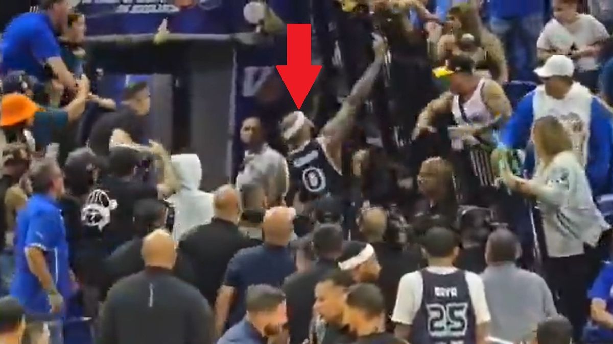 Twitter / 12magnificos / Na zdjęciu:  DeMarcus Cousins chciał się bić z kibcami