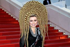 Jelena Lenina na czerwonym dywanie w Cannes. Wszyscy patrzyli na jej fryzurę