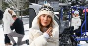 "Zwyczajne" ferie Jennifer Lopez w Aspen: czas z bliskimi, troskliwy ochroniarz pomagający z kurtką i prywatny wyciąg