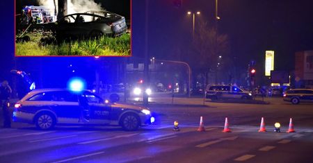 Koszmarny wypadek w Bawarii. Kierowca spłonął w tesli