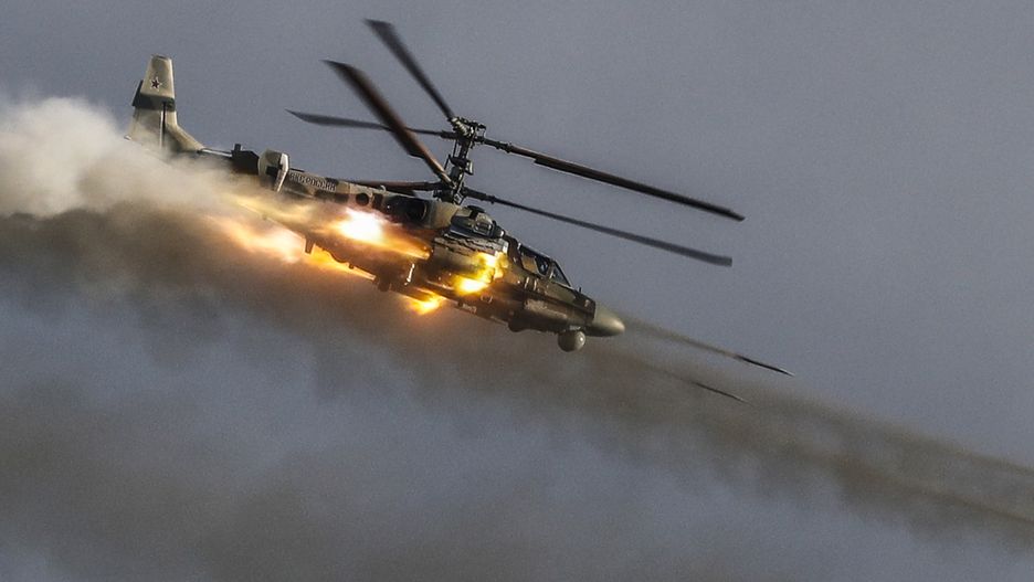 Ukraińskie siły zniszczyły rosyjski śmigłowiec szturmowy Ka-52 "Aligator"