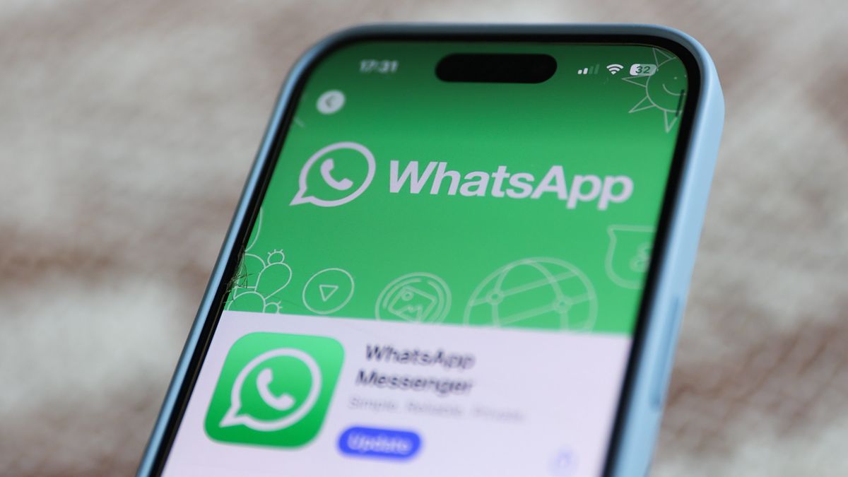 WhatsApp on App Store is seen in this illustration photo taken in Poland on August 8, 2024. (Photo by Jakub Porzycki/NurPhoto via Getty Images)