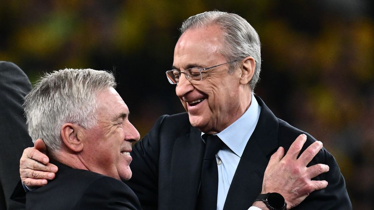 Getty Images / Sebastian Frej/MB Media/Getty Images / Na zdjęciu: Carlo Ancelotti (L), Florentino Perez