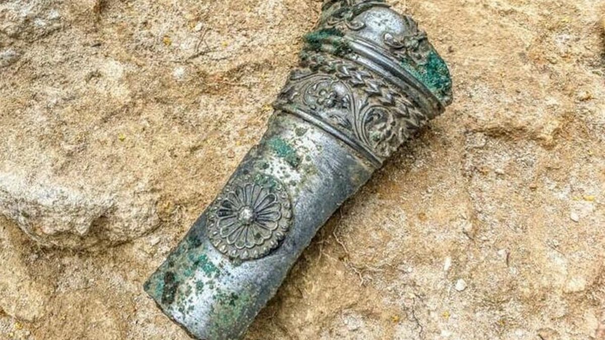 Fragment armatki z czasów Radziwiłłów. 