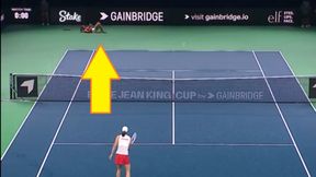 Kibice zadrżeli w czasie meczu Igi Świątek [WIDEO]