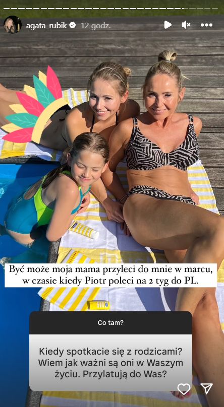 Agata Rubik z piękną mamą, Jolantą Paskudzką