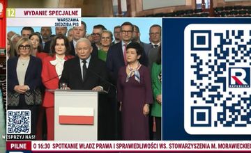 "Sprytna" wrzutka Republiki. Kod do wpłat na siebie w czasie odezwy Kaczyńskiego