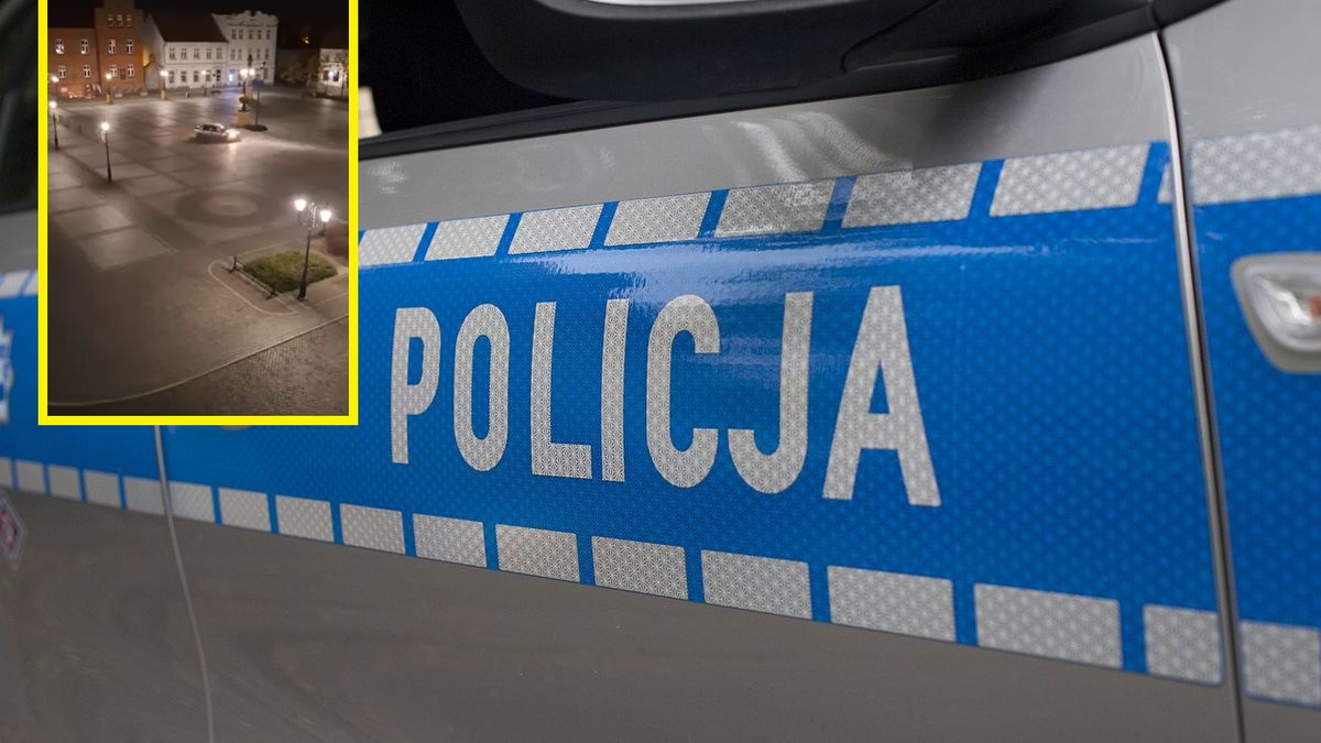 Driftował na rynku w Środzie Wielkopolskiej