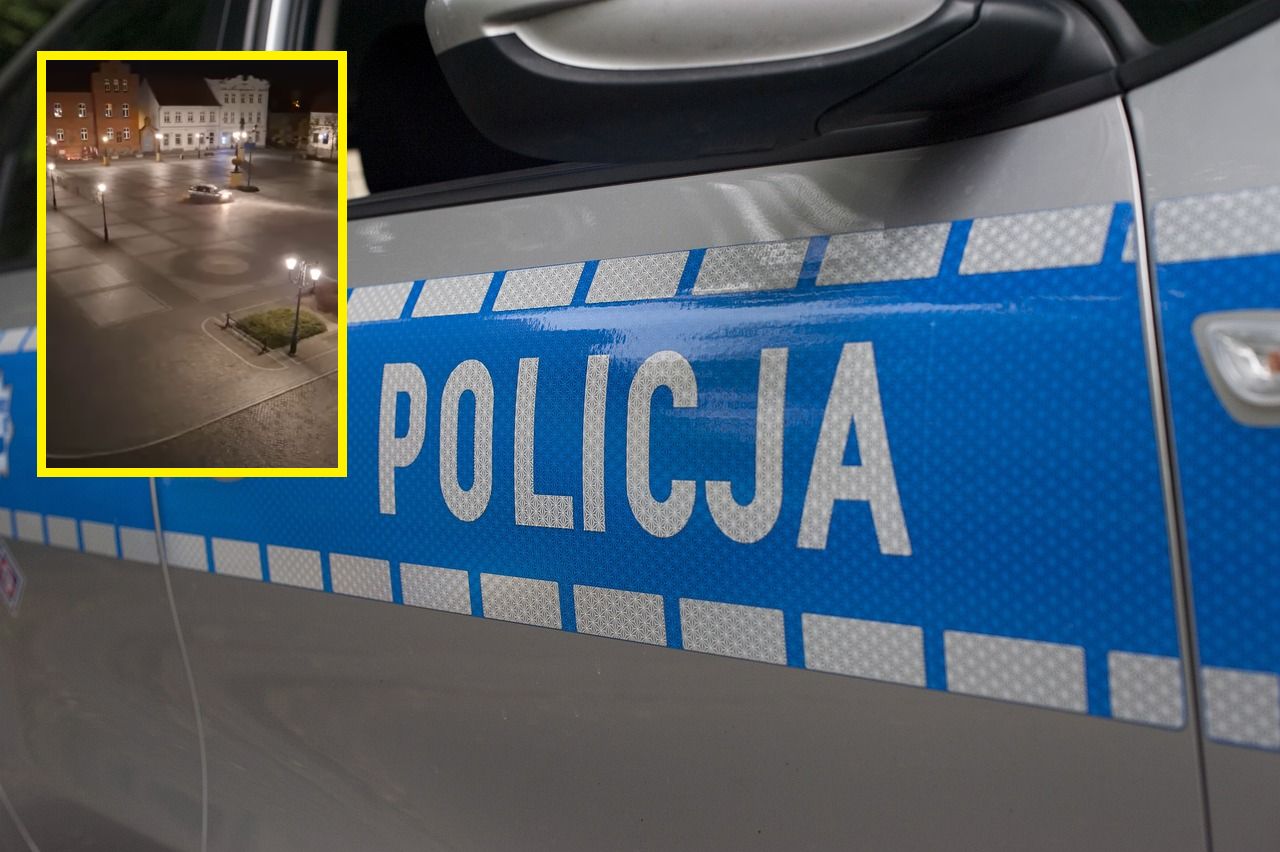 Driftował na rynku w Środzie Wielkopolskiej