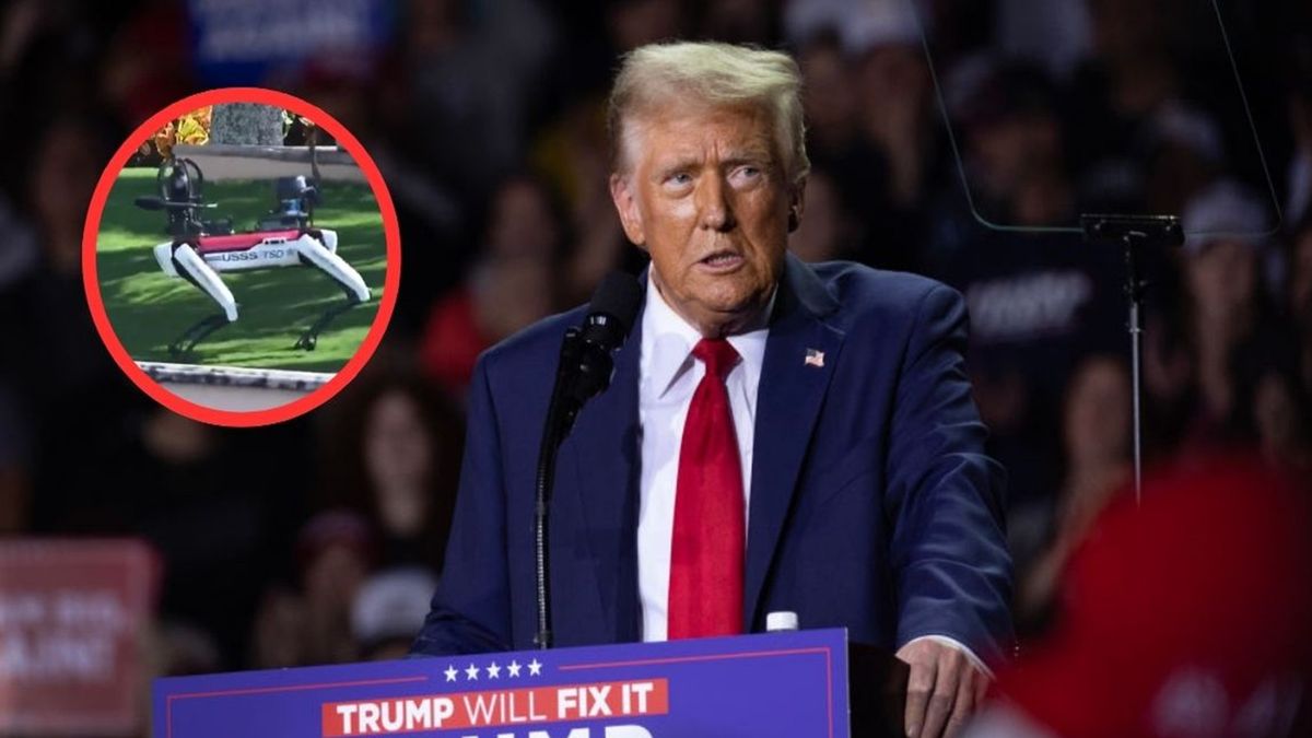 Robotyczne psy pilnują rezydencji Trumpa