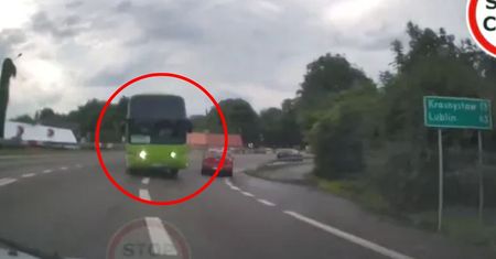 Wstrząsające wideo z Polski. Kierowca dosłownie "oszukał przeznaczenie"