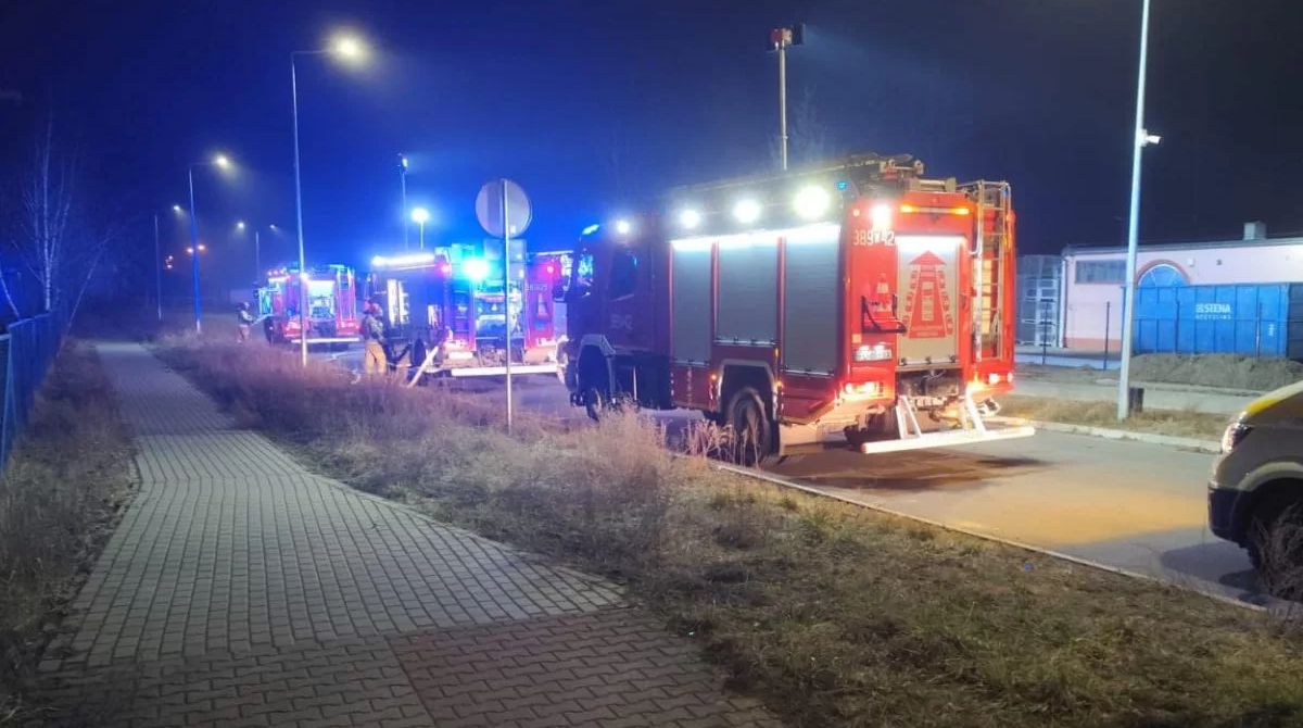 Pożar w malarni proszkowej.