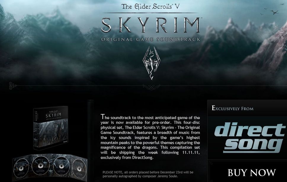 Cztery płyty epickich melodii ze Skyrim czekają