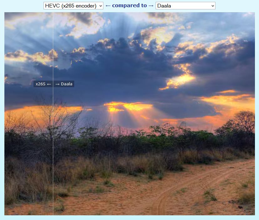 Daala: wciąż daleko do szczegółowości HEVC (źródło: Xiph.org)