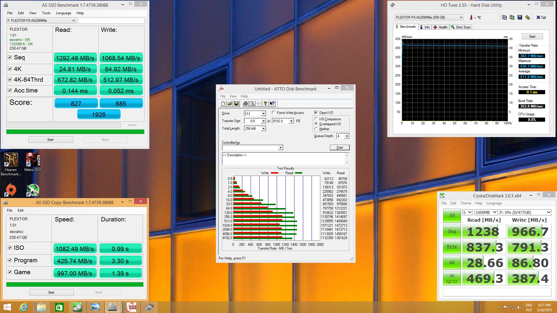 Dość ograniczeń SATA: test dysku SSD PCIe Plextor PX-AG256M6e 6