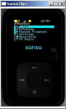 Emulator SanDisk Sansa Clip+