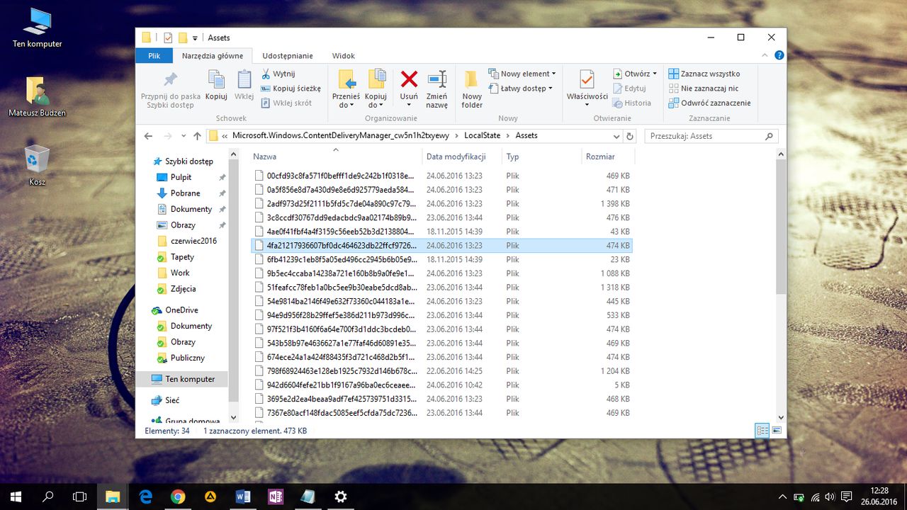 Zdobądź tapetę z ekranu blokady Windows 10