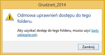 Problem z uprawnieniami folderów po reinstalacji Windows 8