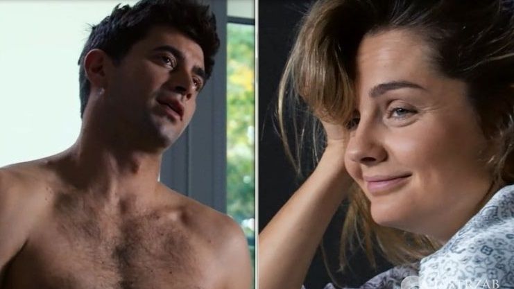 Przyjaciółki odcinek 73 (11) Inga (Małgorzata Socha), Robert (Krzysztof Wieszczek) fot: Polsat