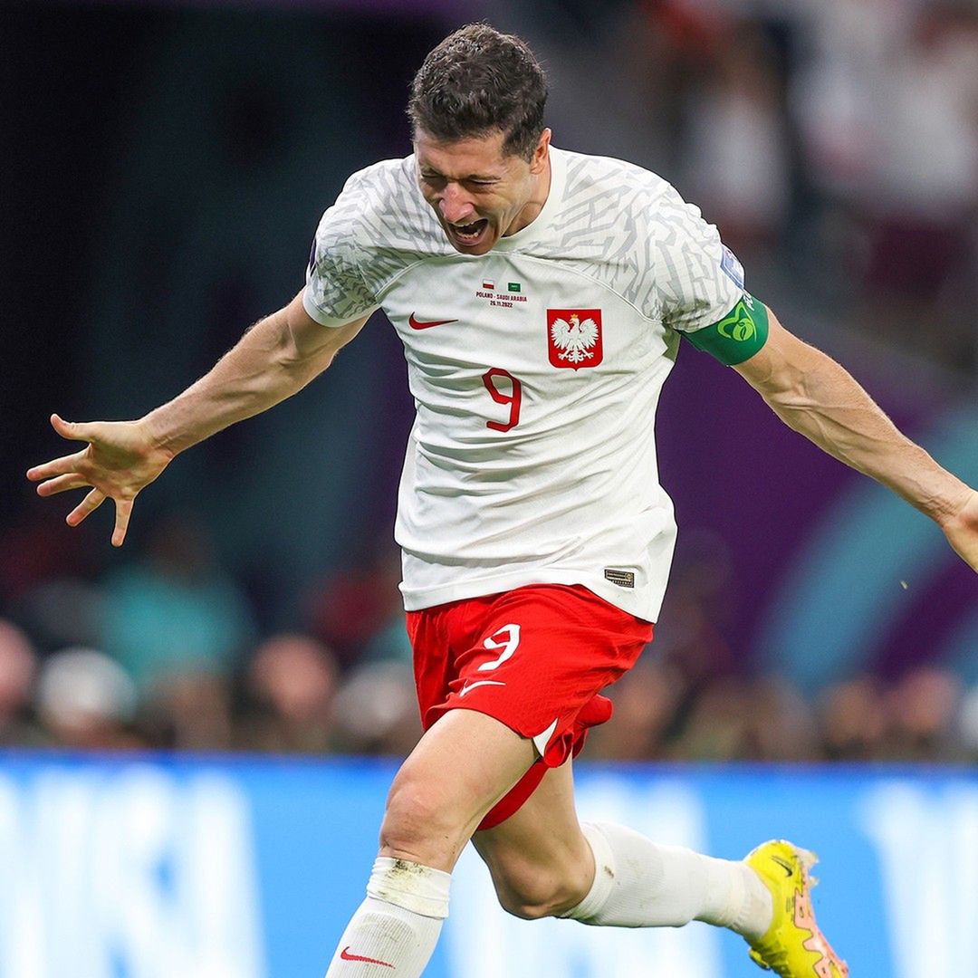 Robert Lewandowski w meczu Polska – Arabia Saudyjska