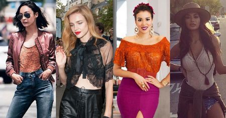 Piękne koronkowe topy – 5 stylizacji celebrytek