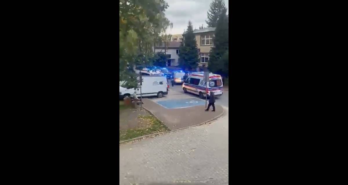 Bójka na weselu w Poniatowej (kadr z nagrania)