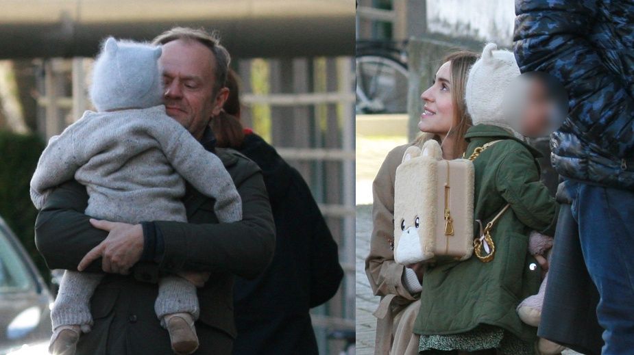 Rodzina Tusków idzie ze święconką 