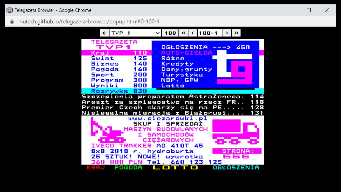 Telegazeta Browser