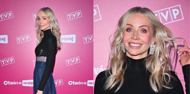 Agnieszka Woźniak-Starak zachwyca w kreacji z prześwitami na ramówce TVP. Klasa? (ZDJĘCIA)