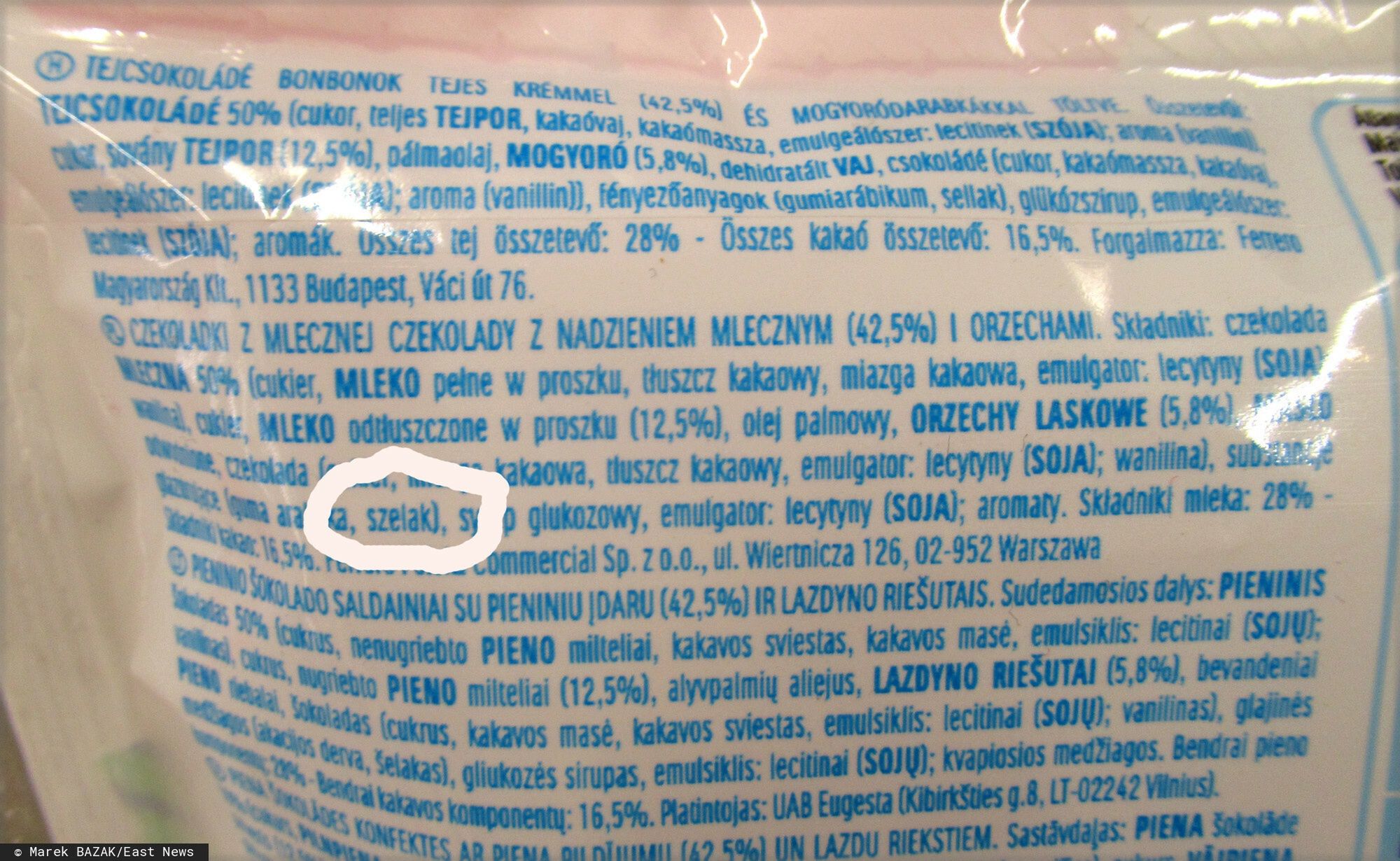 Owady i ich odchody w popularnych słodyczach