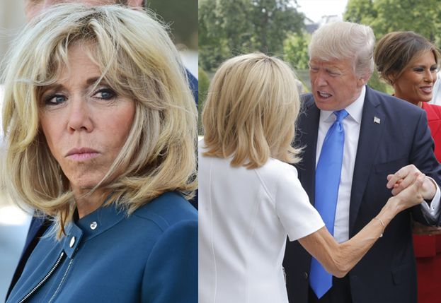 Donald Trump komentuje 64-letnią Brigitte Macron: "JEST W NAPRAWDĘ DOBREJ FORMIE"