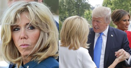 Donald Trump komentuje 64-letnią Brigitte Macron: "JEST W NAPRAWDĘ DOBREJ FORMIE"