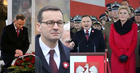 Święto Niepodległości: Andrzej Duda, Mateusz Morawiecki i Jarosław Kaczyński na oficjalnych obchodach 11 listopada (ZDJĘCIA)