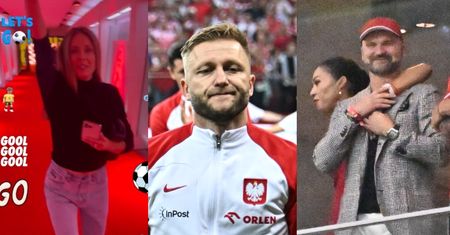 Gwiazdy i ukochane piłkarzy na meczu Polska-Niemcy: Małgorzata Rozenek, Omenaa Mensah, Agatycze (ZDJĘCIA)
