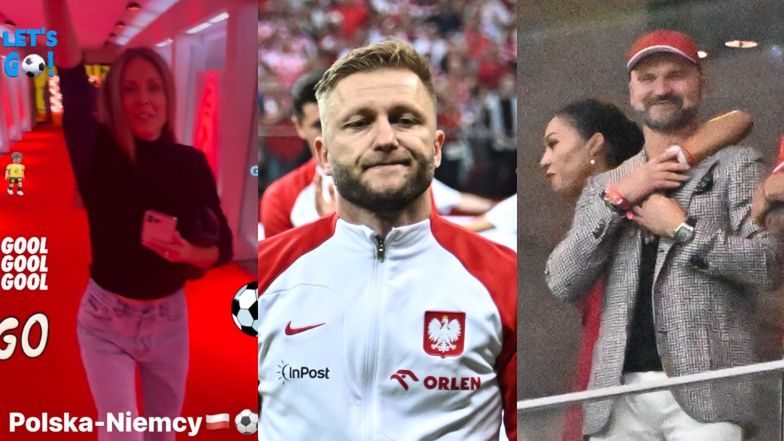 Gwiazdy i ukochane piłkarzy na meczu Polska-Niemcy: Małgorzata Rozenek, Omenaa Mensah, Agatycze (ZDJĘCIA)