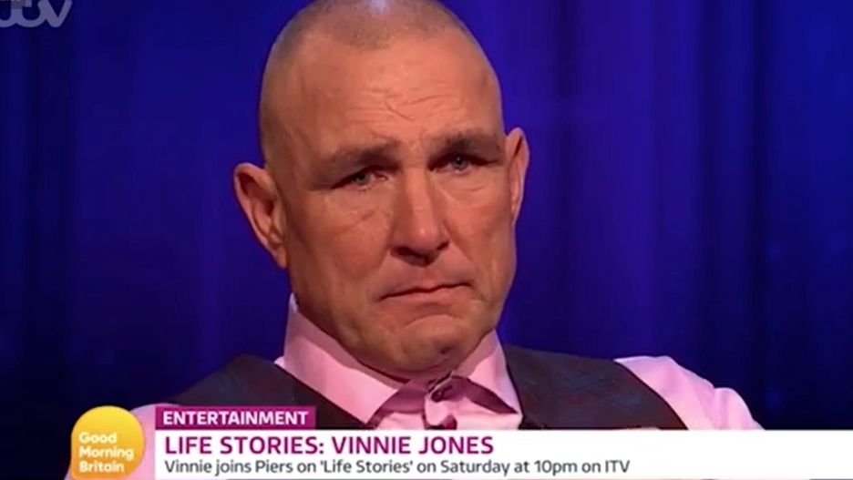 Vinnie Jones rozkleił się podczas wywiadu telewizyjnego.