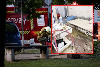 Pożar w szpitalu w Szczecinie. Pacjent rozpalił ognisko w izolatce