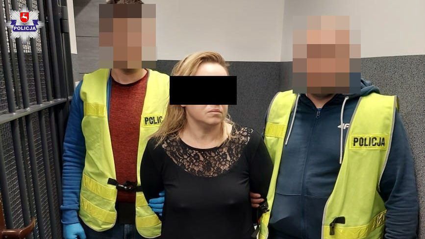 Kobieta została zatrzymana przez policję