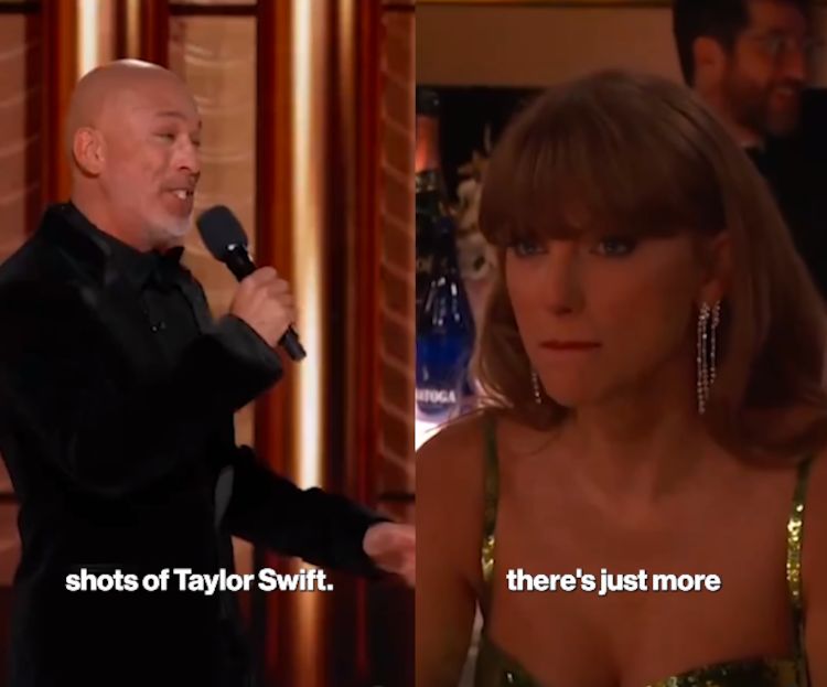 Żart prowadzącego i reakcja Taylor Swift