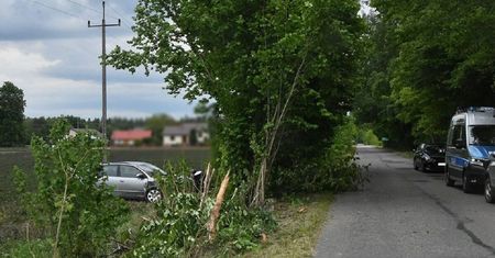 Pijana matka wiozła dwoje dzieci. Samochodem wjechała w pole