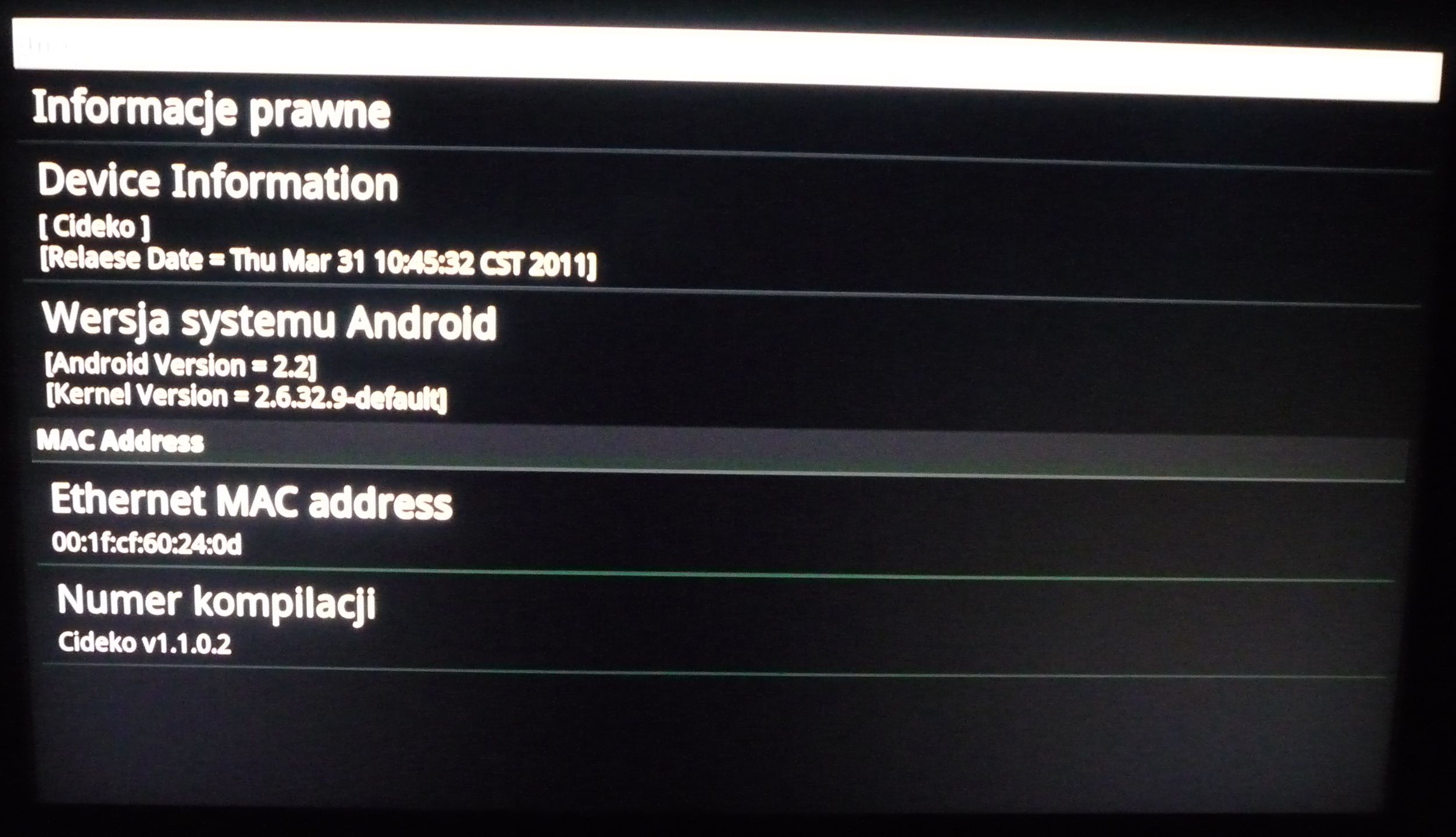 Cideko Simple Box - multimedialny kombajn z Androidem [test] 6